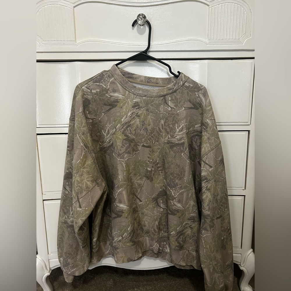 PacSun Camo Crewneck